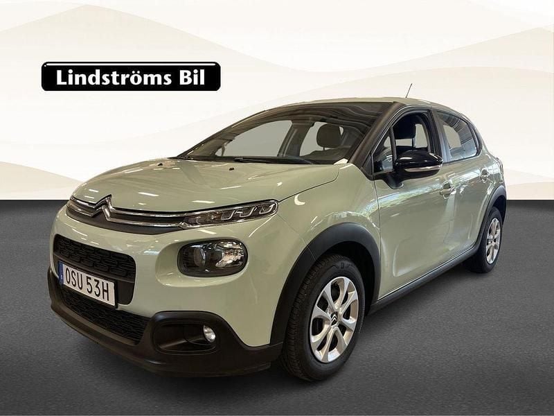 Grön Begagnad 2019 Citroën C3 Feel Halvkombi | 124 900 kr (Lite dyr) - Bild 1/3