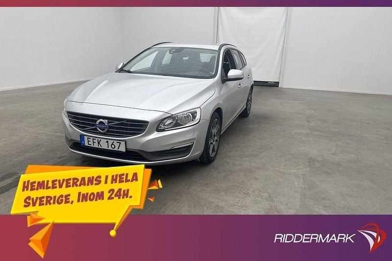Silver Begagnad 2014 Volvo V60 Kombi | 114 900 kr (Marknadspris) - Bild 1/3