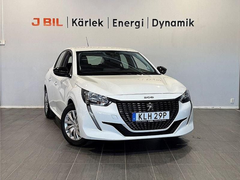 Vit Begagnad 2022 Peugeot 208 Active Halvkombi | 144 900 kr (Marknadspris) - Bild 1/4