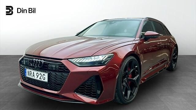 Ny Audi RS6 Performance 630 HK (463 kW) 2025 Grenadinröd metallic Kombi