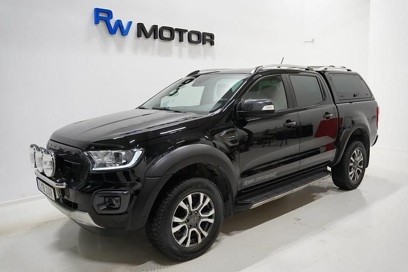 Svart Begagnad 2021 Ford Ranger Wildtrack Pickup | 289 900 kr (Superpris) - Bild 1/4