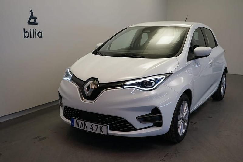 Vit Begagnad 2022 Renault Zoe Zen Halvkombi | 169 500 kr (Bra pris) - Bild 1/3