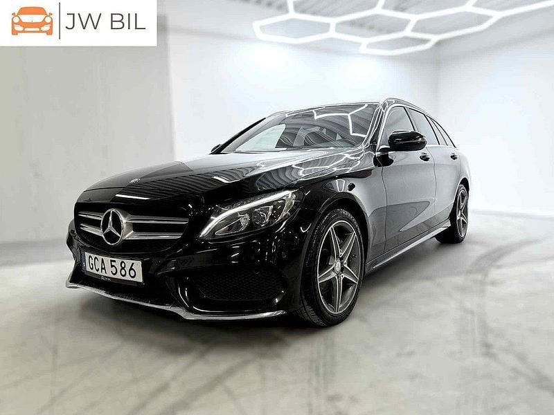 Svart Begagnad 2016 Mercedes C220 AMG line Kombi | 229 900 kr (Marknadspris) - Bild 1/4