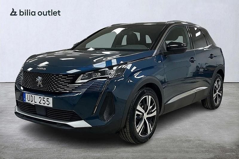 Blå Begagnad 2023 Peugeot 3008 GT SUV | 228 900 kr (Bra pris) - Bild 1/4