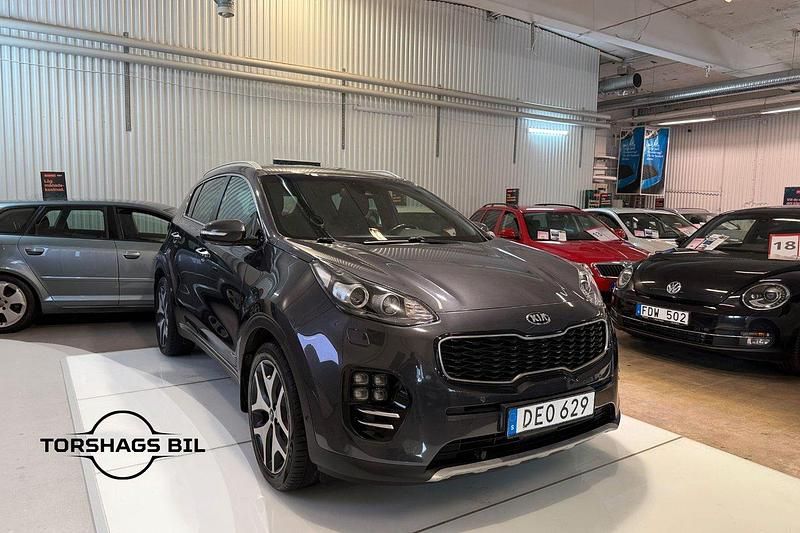 Grå Begagnad 2017 Kia Sportage GT-Line SUV | 169 900 kr (Marknadspris) - Bild 1/3