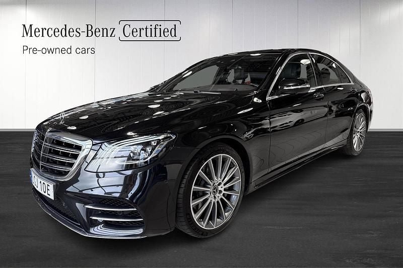 Svart (black) Begagnad 2019 Mercedes S400 AMG Line Premium Plus Sedan | 689 900 kr (Marknadspris) - Bild 1/4
