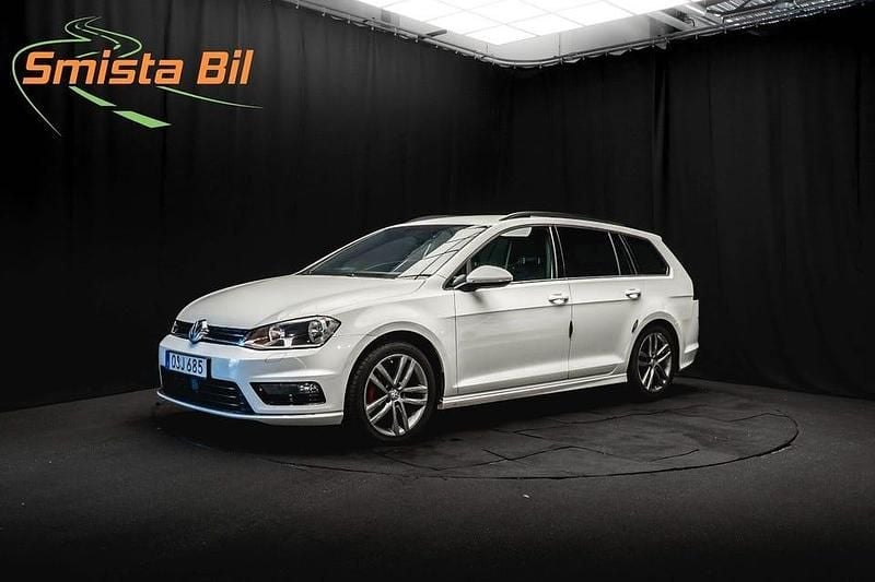 Vit Begagnad 2014 VW Golf VII R-line Kombi | 114 900 kr (Marknadspris) - Bild 1/3