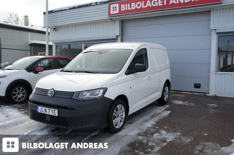 Vit Begagnad 2022 VW Caddy Minibuss | 229 900 kr (Superpris) - Bild 1/4