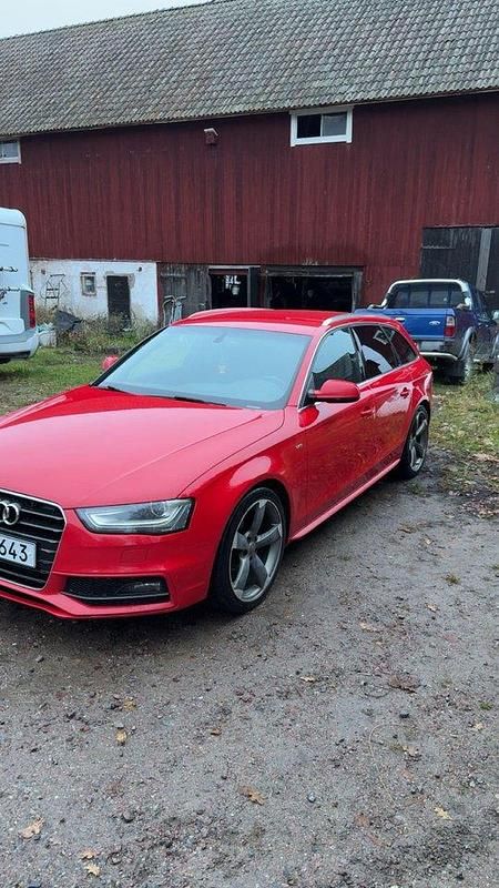 Röd Begagnad 2015 Audi A4 Sport Kombi | 84 000 kr (Marknadspris) - Bild 1/4