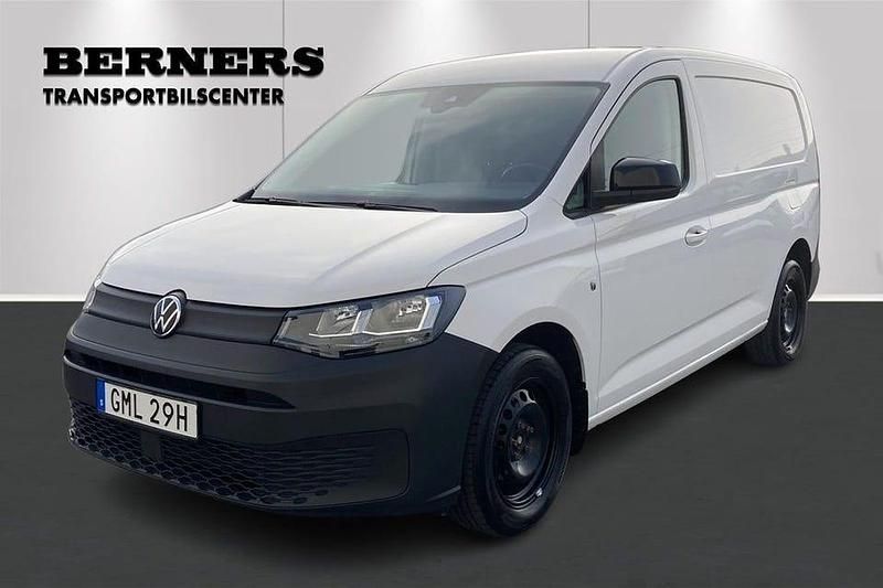 Vit Begagnad 2023 VW Caddy Maxi Minibuss | 309 900 kr (Marknadspris) - Bild 1/4