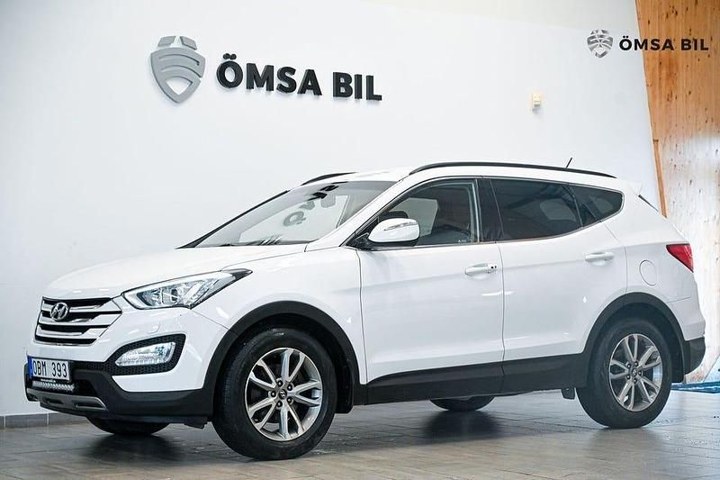 Vit Begagnad 2013 Hyundai Santa Fe SUV | 99 800 kr (Bra pris) - Bild 1/4