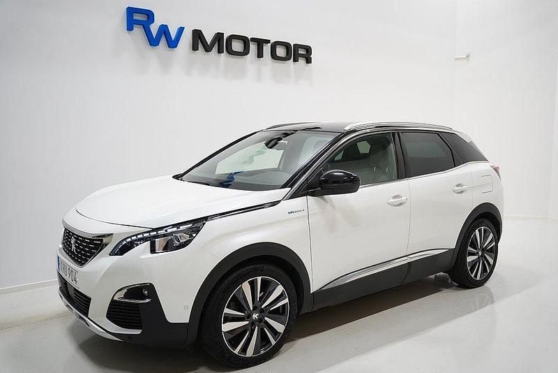 Vit Begagnad 2020 Peugeot 3008 GT SUV | 224 800 kr (Bra pris) - Bild 1/4