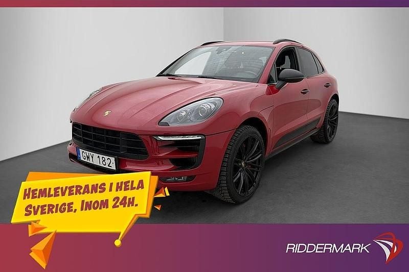 Röd Begagnad 2018 Porsche Macan GTS SUV | 399 800 kr - Bild 1/3