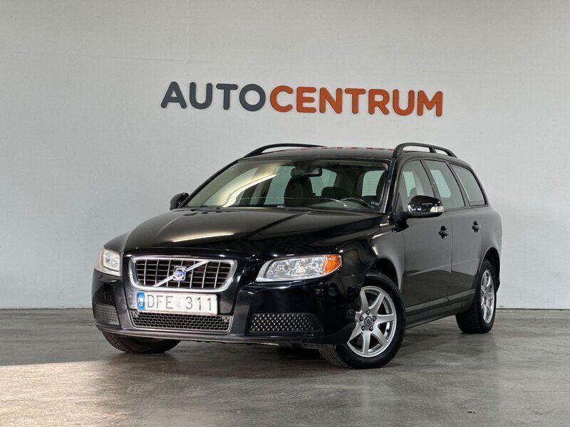 Svart Begagnad 2009 Volvo V70 Kinetic Kombi | 49 900 kr (Marknadspris) - Bild 1/4