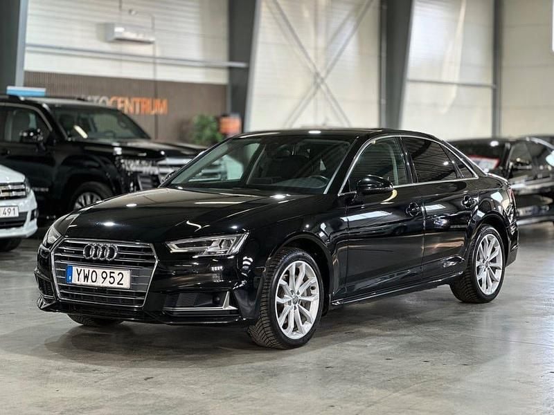 Begagnad Audi A4 190 HK (139 kW) 2018 Svart Sedan
