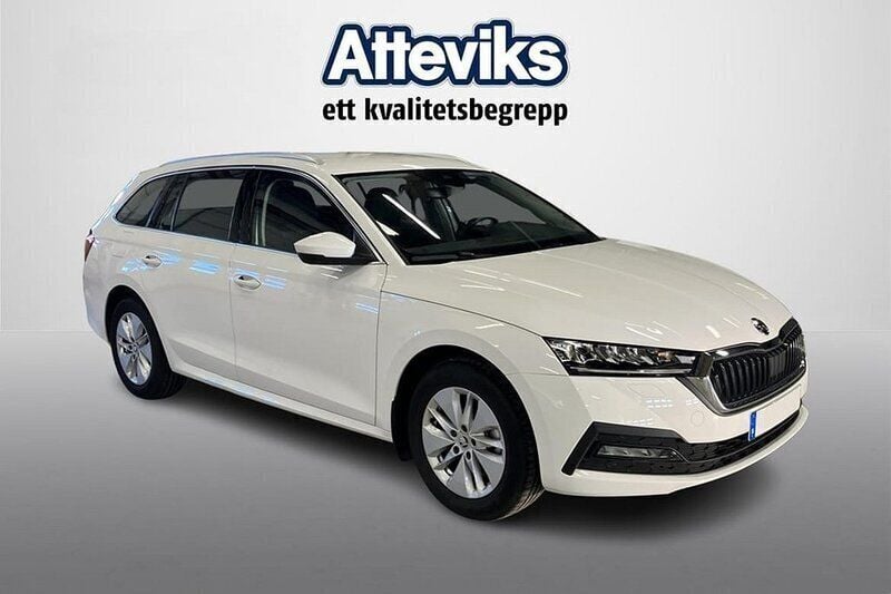 Vit Begagnad 2023 Skoda Octavia G-TEC Kombi | 284 900 kr (Bra pris) - Bild 1/4