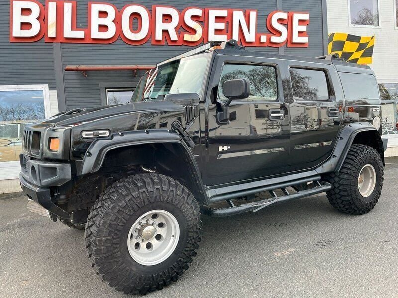 Svart Begagnad 2003 Hummer H2 SUV | 239 000 kr - Bild 1/4