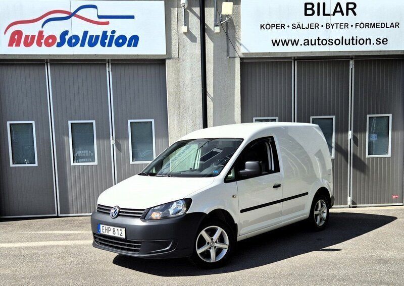 Vit Begagnad 2014 VW Caddy Minibuss | 107 800 kr (Dyr) - Bild 1/4
