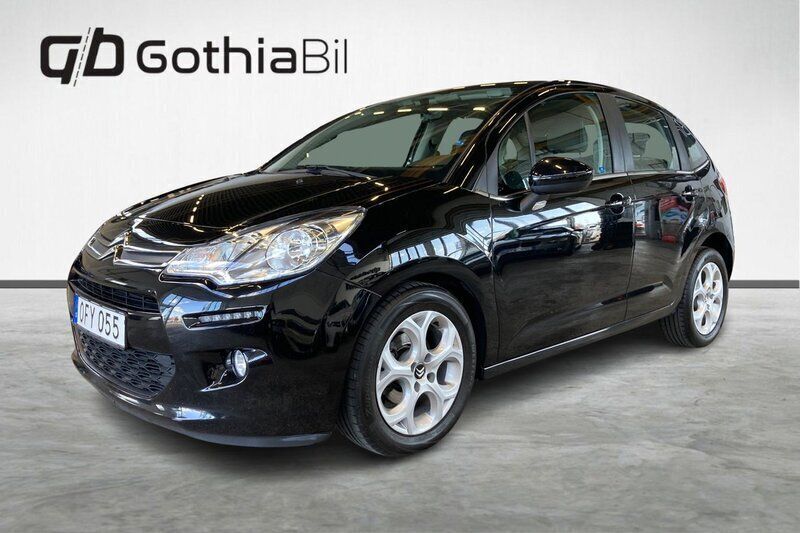 Svart Begagnad 2016 Citroën C3 Halvkombi | 109 900 kr (Lite dyr) - Bild 1/4