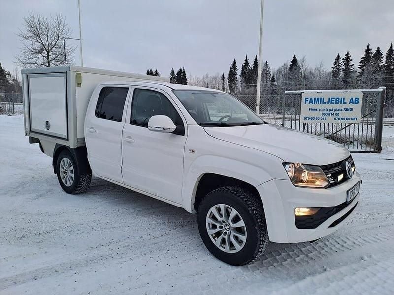 Vit Begagnad 2020 VW Amarok Comfortline Pickup | 399 000 kr - Bild 1/4