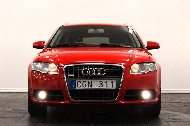 Begagnad Audi A4 S-Line 141 HK (103 kW) 2008 Röd Kombi