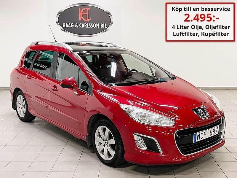 Röd Begagnad 2011 Peugeot 308 Kombi | 34 500 kr (Marknadspris) - Bild 1/4