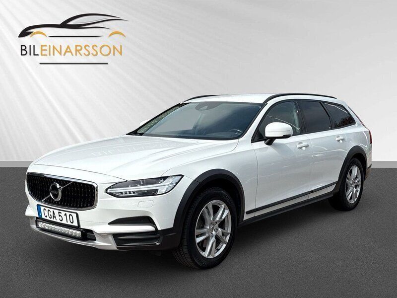 Vit Begagnad 2018 Volvo V90 CC Kinetic Kombi | 264 900 kr (Bra pris) - Bild 1/4