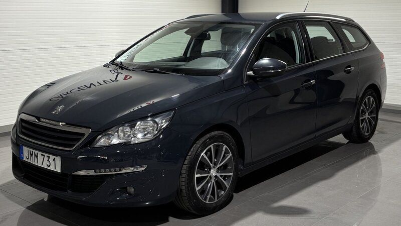 Mörkgrå Begagnad 2016 Peugeot 308 Active Kombi | 54 900 kr (Superpris) - Bild 1/4