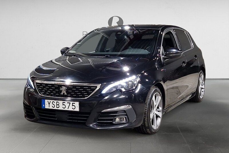 Svart Begagnad 2018 Peugeot 308 GT-line Halvkombi | 134 900 kr (Marknadspris) - Bild 1/3
