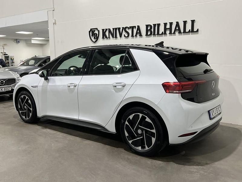 Begagnad VW ID.3 Pro Performance 150 kW (204 HK) 2021 Vit Halvkombi