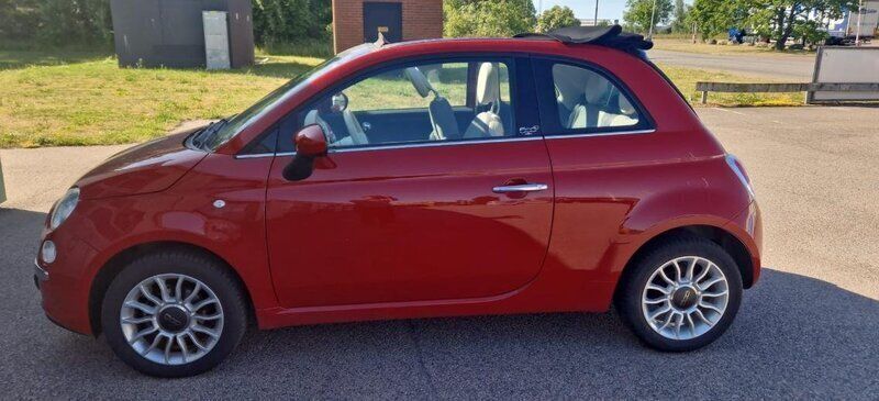 Röd Begagnad 2013 Fiat 500C Lounge Cab | 78 000 kr (Marknadspris) - Bild 1/2