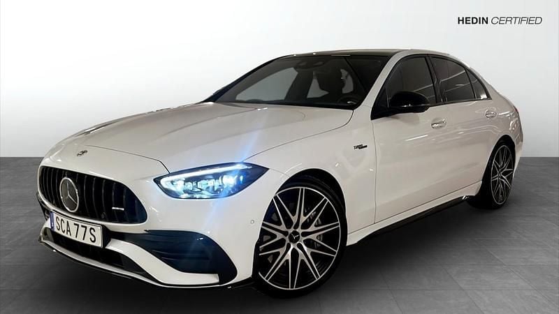 Svart Begagnad 2023 Mercedes C43 AMG AMG Sedan | 649 900 kr (Marknadspris) - Bild 1/4
