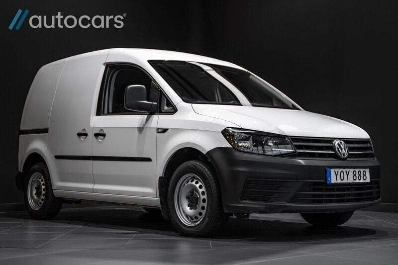 Vit Begagnad 2018 VW Caddy Minibuss | 223 750 kr - Bild 1/4