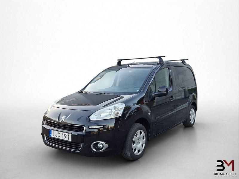 Svart Begagnad 2014 Peugeot Partner Minibuss | 49 900 kr (Marknadspris) - Bild 1/4