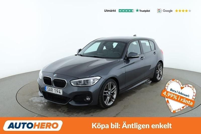 Begagnad BMW 118 M Sport 137 HK (100 kW) 2018 Grå Halvkombi