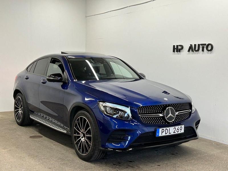 Blå Begagnad 2016 Mercedes GLC220 AMG Sportkupé | 355 000 kr (Marknadspris) - Bild 1/4