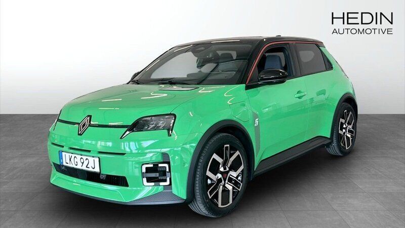 Grön (green) Ny 2025 Renault R5 Techno Halvkombi | 425 700 kr (Marknadspris) - Bild 1/4