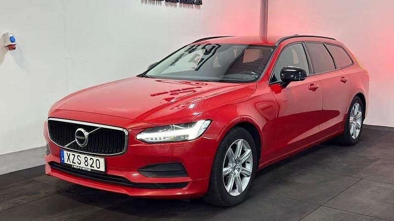 Röd Begagnad 2017 Volvo V90 Kinetic Kombi | 189 900 kr (Marknadspris) - Bild 1/4