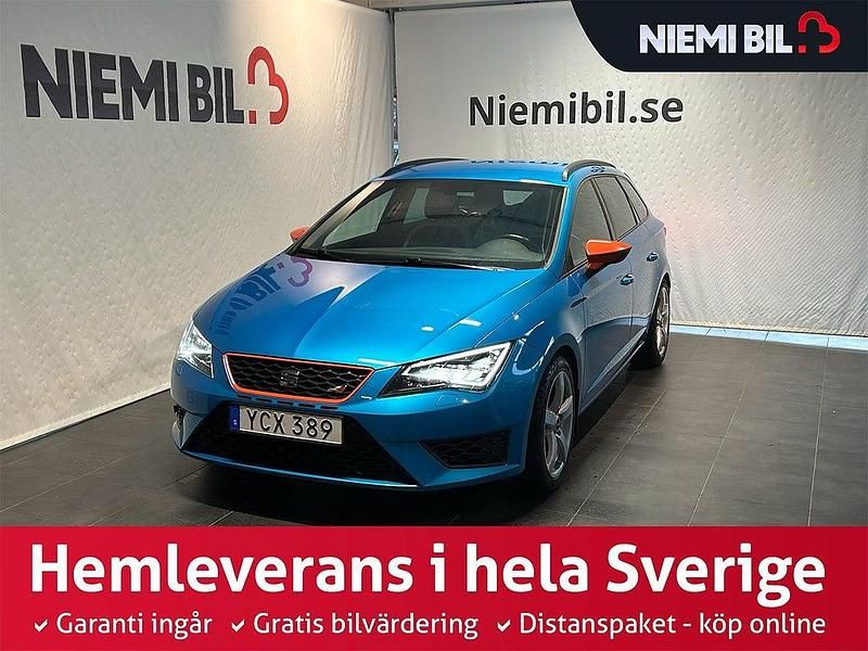 Blå Begagnad 2016 Seat Leon ST CUPRA Kombi | 199 900 kr (Bra pris) - Bild 1/3