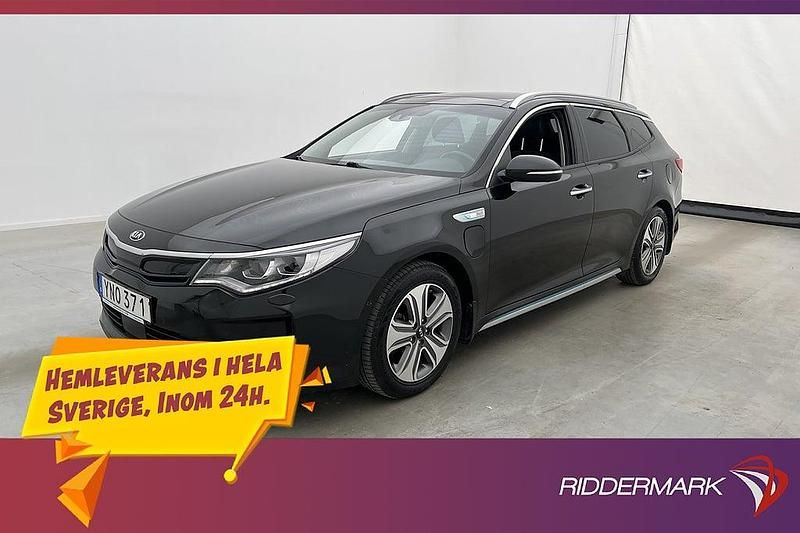 Svart Begagnad 2018 Kia Optima Hybrid Sport Sedan | 169 800 kr (Marknadspris) - Bild 1/3