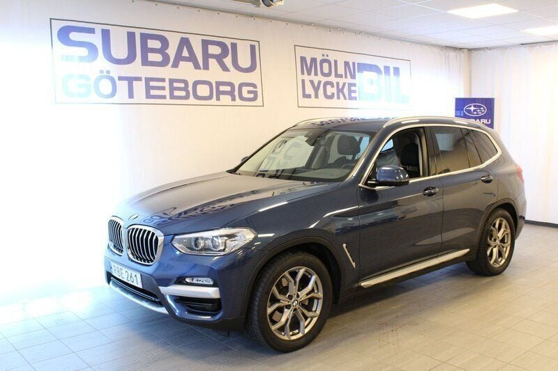 Blå Begagnad 2019 BMW X3 xLine SUV | 334 900 kr (Marknadspris) - Bild 1/4