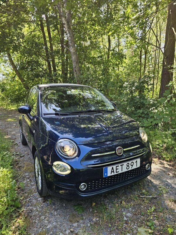 Blå Begagnad 2018 Fiat 500C Lounge Cab | 102 000 kr (Marknadspris) - Bild 1/4