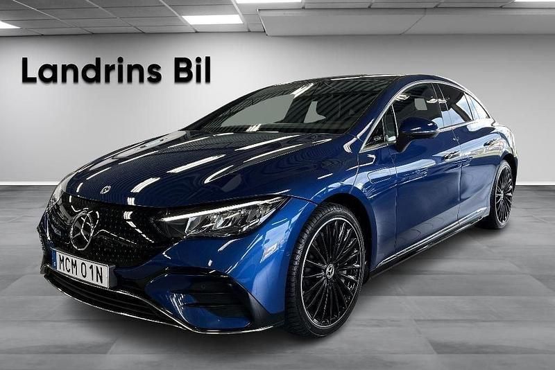 Blå Begagnad 2022 Mercedes EQE350 AMG line Sedan | 519 900 kr (Dyr) - Bild 1/4