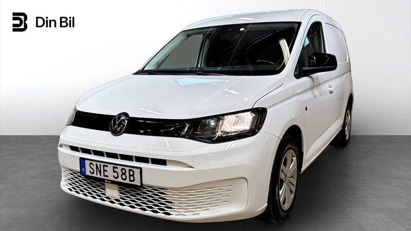 Vit Begagnad 2022 VW Caddy Minibuss | 264 900 kr (Superpris) - Bild 1/4