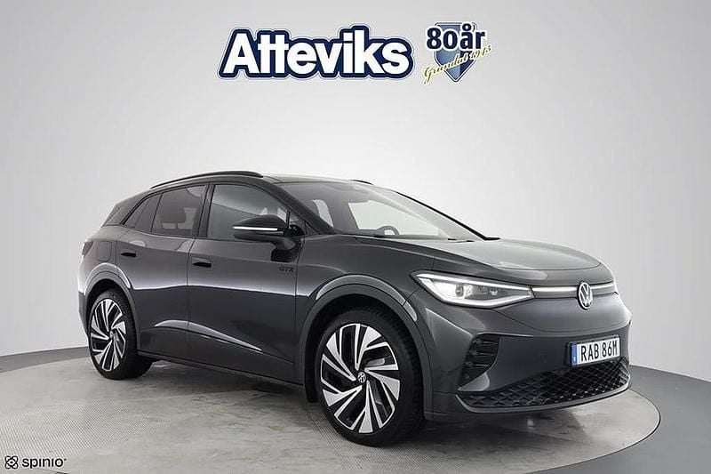 Mörkgrå Begagnad 2022 VW ID.4 GTX SUV | 359 900 kr (Marknadspris) - Bild 1/4