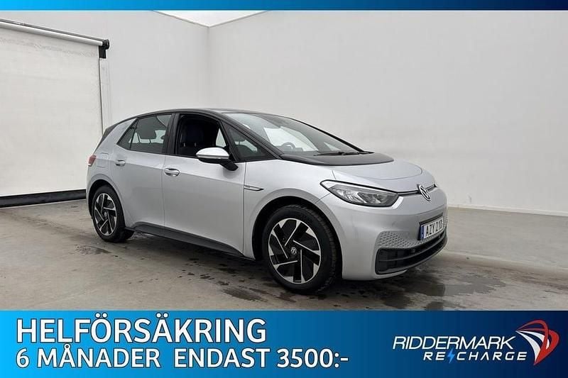 Begagnad VW ID.3 Pro Performance 150 kW (204 HK) 2020 Silver Halvkombi