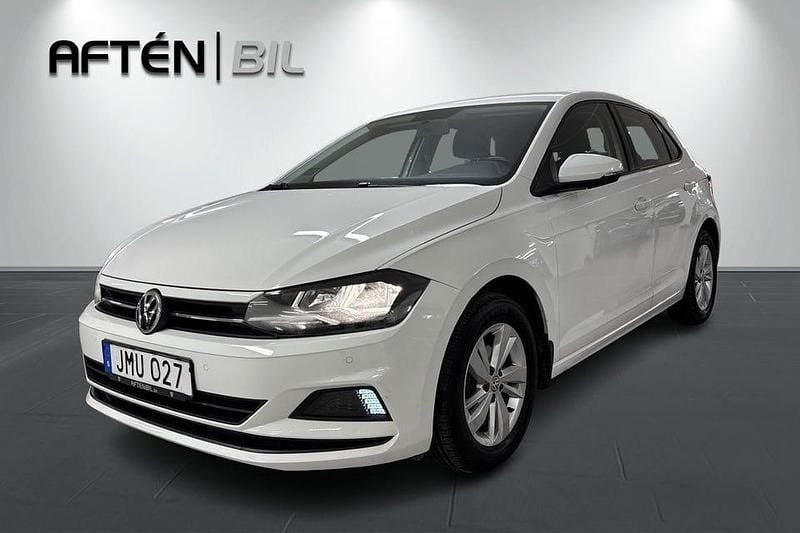 Vit Begagnad 2018 VW Polo Halvkombi | 134 800 kr (Marknadspris) - Bild 1/3
