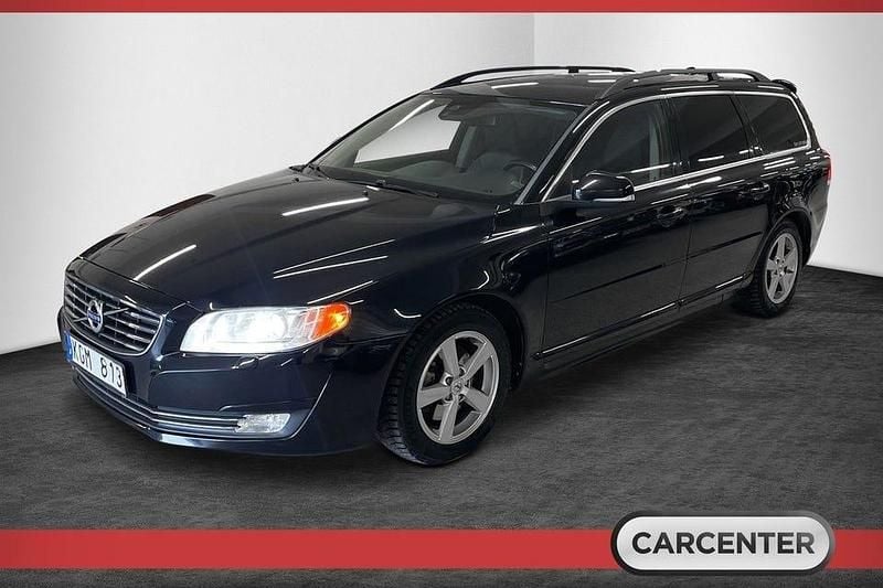 Svart Begagnad 2013 Volvo V70 Momentum Kombi | 94 500 kr (Marknadspris) - Bild 1/4