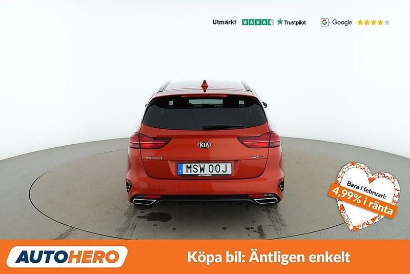 Begagnad Kia Ceed Sportswagon GT-Line 141 HK (103 kW) 2019 Orange Kombi