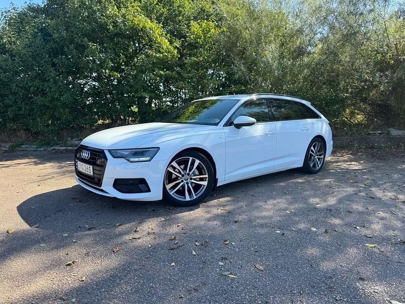 Begagnad Audi A6 S-Line 204 HK (150 kW) 2019 Vit Kombi